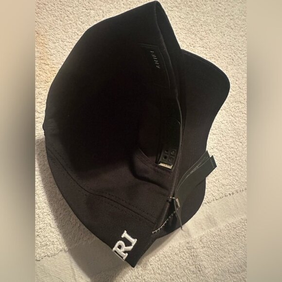 Amiri Quad MA Logo Hat Full Canvas Hat Cap Adjustable -Black - Picture 7 of 8
